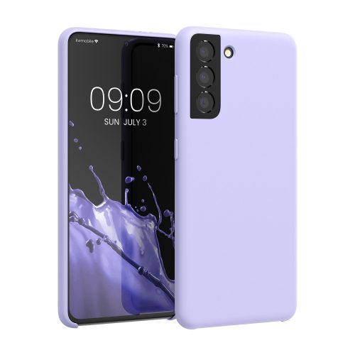 Samsung Galaxy S21 tok, szilícium, lila, 54056.139
