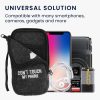 Univerzális telefontok XL - 6,8 hüvelykes, textil, szürke, 49866.4.01, kwmobile
