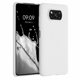   Xiaomi Poco X3 (NFC) / Poco X3 Pro tok, szilikon, fehér, 53482.48