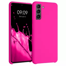   Samsung Galaxy S21 Plus tok, szilikon, rózsaszín, 54066.77, kwmobile