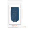 Renault / Dacia autókulcs burkolat - 4 gombos - Keyless Go, kwmobile, szilikon, kék, 48035.17