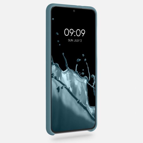 Samsung Galaxy S21 Plus tok, szilikon, kék, 54066.206