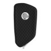 Autókulcs huzat VW / Skoda / Seat - 3 gombos, kwmobile, szilikon, fekete, 55583.02