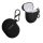 Fejhallgató tok Xiaomi Redmi Airdots 3 Pro/Buds 3 Pro, Kwmobile, fekete, szilikon, 55662.01