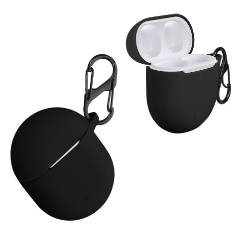 Fejhallgató tok Xiaomi Redmi Airdots 3 Pro/Buds 3 Pro, Kwmobile, fekete, szilikon, 55662.01