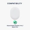 Fejhallgató tok Xiaomi Redmi Airdots 3 Pro/Buds 3 Pro, Kwmobile, fekete, szilikon, 55662.01