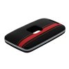 Renault / Dacia autókulcs fedél - 4 gombos - Keyless Go, kwmobile, műanyag, fekete / piros, 54805.02