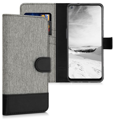 OnePlus Nord N100 tok, textil, szürke, 55808.22
