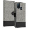 OnePlus Nord N100 tok, textil, szürke, 55808.22