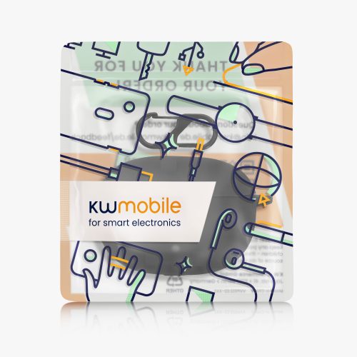 Huzat Beats Studio Buds fejhallgatóhoz, Kwmobile, fekete, szilikon, 55796.01