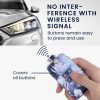 Renault / Dacia autókulcs burkolat - 4 gombos - Keyless Go, kwmobile, ökológiai bőr, többszínű, 44637.46