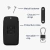 Renault / Dacia autókulcs tok - 4 gombos - Keyless Go, kwmobile, ökológiai bőr, fekete / fehér, 44637.44