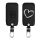 Renault / Dacia autókulcs tok - 4 gombos - Keyless Go, kwmobile, Eco bőr, fekete, 44637.43