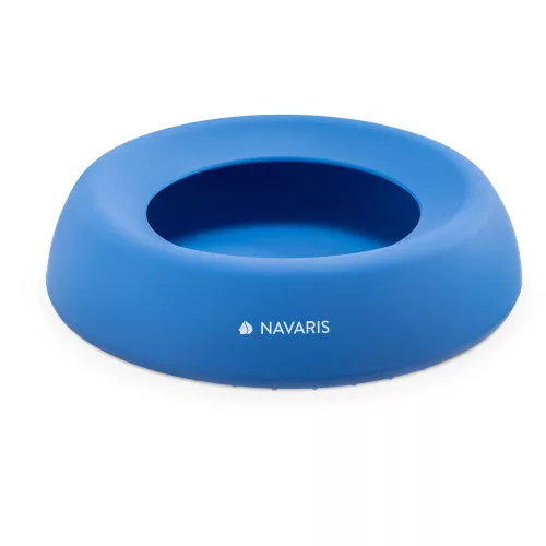 Navaris hordozható tál kutyának és macskának, szilikon, kék, 55861.04