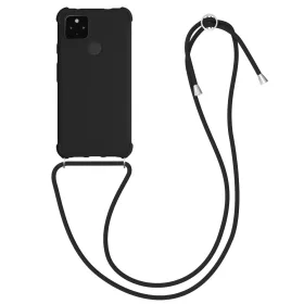   Tok Google Pixel 4a 5G telefonhoz, szilikon, fekete, 55914.01