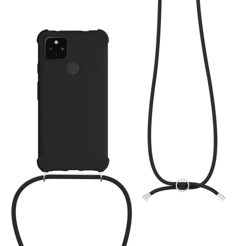 Tok Google Pixel 4a 5G telefonhoz, szilikon, fekete, 55914.01