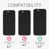 iPhone 13 Pro Max tok, szilikon, fekete, 55977.01