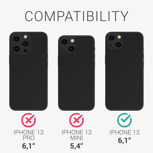 Borító iPhone 13-hoz, szilikon, átlátszó, 55949.01