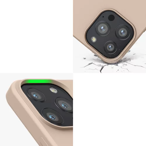 iPhone 13 Pro tok, szilikon, krémszínű, 55962.154