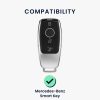 Autókulcs tok Mercedes Benzhez - Smart Key, kwmobile, szilikon, fekete / arany, 56003.01