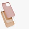 iPhone 12 / iPhone 12 Pro tok, szilikon, krém, 52641.194