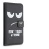 Huzat Samsung Galaxy A22 készülékhez, ökológiai bőr, fekete, 55496.04