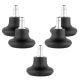 5 láb készlet irodai szék rúdhoz 10 mm, Kwmobile, fekete, nylon, 56091.01