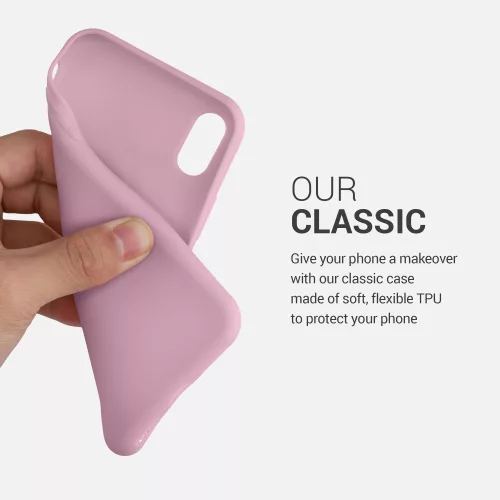 Apple iPhone X / iPhone XS tok, szilícium, lila, 42492.10, kwmobile