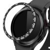 Számlapkeret Samsung Galaxy Watch 4 Classic (46 mm), kwmobile, acél, fekete, 56179.01 telefonhoz