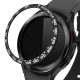 Számlapkeret Samsung Galaxy Watch 4 Classic (46 mm), kwmobile, acél, fekete, 56179.01 telefonhoz