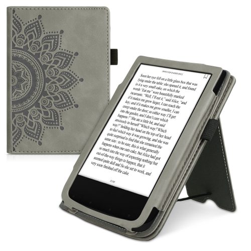 PocketBook Touch Lux 5 / Touch Lux 4 / Touch HD 3 borító, ökológiai bőr, szürke, kwmobile, 54817.06