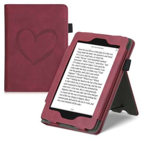 Kindle Paperwhite 10 tok, ökológiai bőr, piros, kwmobile, 50222.04