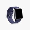 2 db szíj készlet Willful Smartwatch/Fitnesstrackerhez, Kwmobile, fekete/kék, szilikon, 56230.01
