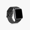 2 db szíj készlet Willful Smartwatch/Fitnesstrackerhez, Kwmobile, fekete/kék, szilikon, 56230.01