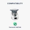 Thermomix TM6/TM5 védőburkolat, Kwmobile, fekete/fehér, műanyag, 55449.03