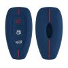 Ford autókulcs burkolat - 3 gombos - Keyless Go, kwmobile, szilikon, kék, 53133.12