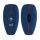 Ford autókulcs burkolat - 3 gombos - Keyless Go, kwmobile, szilikon, kék, 53133.12