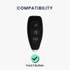 Ford autókulcs burkolat - 3 gombos - Keyless Go, kwmobile, szilikon, kék, 53133.12