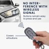 Ford autókulcs huzat - 3 gombos - Keyless Go, kwmobile, ökológiai bőr, többszínű, 43956.14