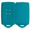 Renault / Dacia autókulcs burkolat - 4 gombos - Keyless Go, kwmobile, szilikon, zöld, 48035.78