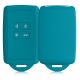 Renault / Dacia autókulcs burkolat - 4 gombos - Keyless Go, kwmobile, szilikon, zöld, 48035.78