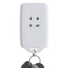 Renault / Dacia autókulcs tok - 4 gombos - Keyless Go, kwmobile, szilikon, fehér / fekete, 49769.26