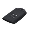 Renault / Dacia autókulcs tok - 4 gombos - Keyless Go, kwmobile, szilikon, fekete / fehér, 49769.25