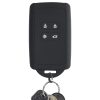 Renault / Dacia autókulcs tok - 4 gombos - Keyless Go, kwmobile, szilikon, fekete / fehér, 49769.25