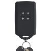 Renault / Dacia autókulcs burkolat - 4 gombos - Keyless Go, kwmobile, szilikon, fekete, 49769.22