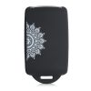 Renault / Dacia autókulcs burkolat - 4 gombos - Keyless Go, kwmobile, szilikon, fekete, 49769.22