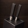 Suport cutite Navaris din lemn de cauciuc, cu peri de protectie, 25x15x10,5 cm, 48460.02.2