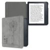 Kobo Libra 2 tok, ökológiai bőr, szürke, kwmobile, 56579.01