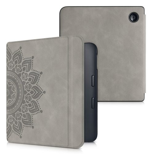 Kobo Libra 2 tok, ökológiai bőr, szürke, kwmobile, 56579.04