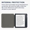 Kobo Libra 2 tok, ökológiai bőr, szürke, kwmobile, 56579.04